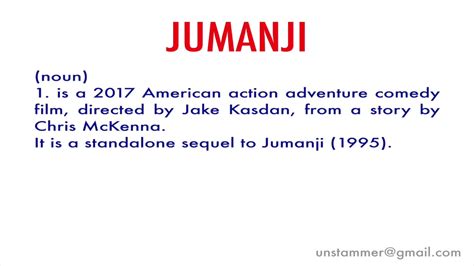 jumanji pronunciation|how to say jumanji.